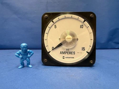 Kratos A4A.279 Panel Meter A.C. Ammeter 0-15 AC Amperes