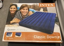 Colchón de aire inflable Intex Downy Queen - Bomba no incluida