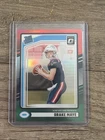 2024 Panini Donruss Rated Rookie Drake Maye #379 Optic Preview Red & Green Prizm
