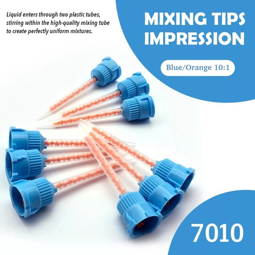 50x Material de impresión dental Corona Mezclador Boquilla Puntas Mezcladoras Azul 1:4 y 10:1 - Imagen 16 de 19