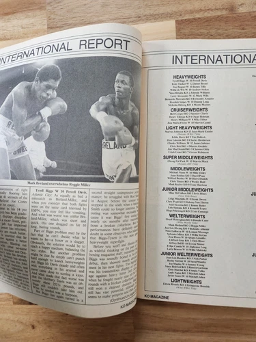 KO Boxing Sport Magazine February 1987 Honeyghan Curry Czyz Marv Johnson Poster  - 画像8/8