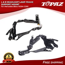 Left Right Pair Headlight Lamp Frame Support Mount For Mercedes-benz W204 C250