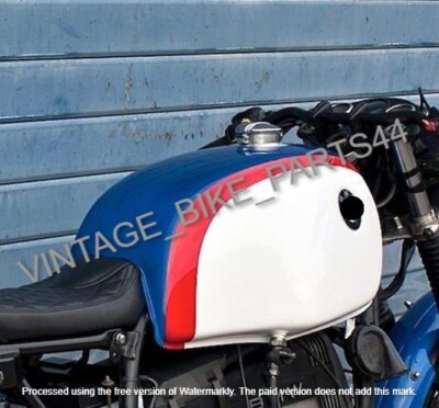BMW R100 Rt Rs R90 R80 R75 Weiß, Rot & Blau lackierter Stahl Benzintank