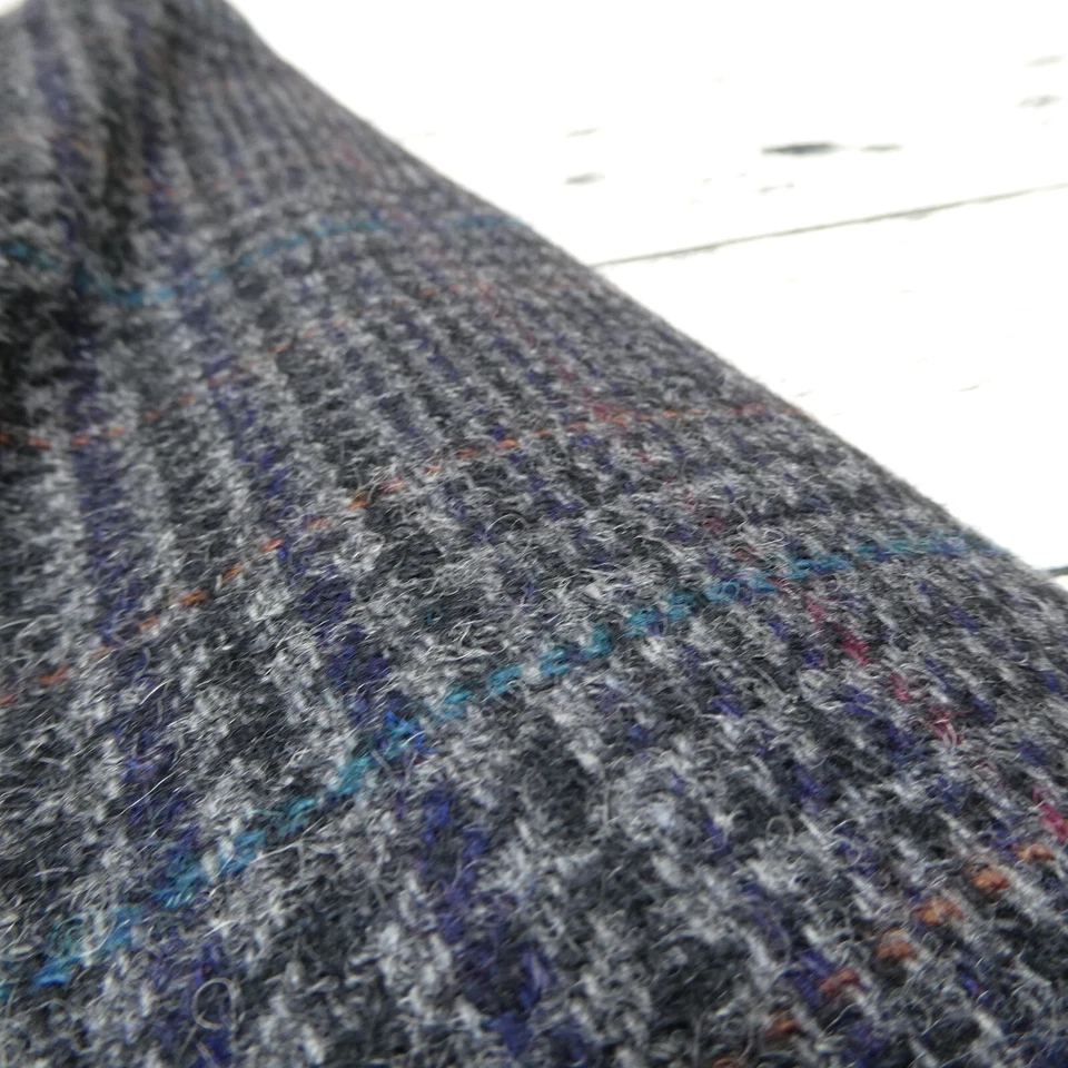 Blazer Traje Chaqueta Vintage Inglés Manor Lana Tweed Talla 43L Azul Gris Cuadros Foto 2 de 4