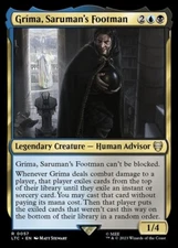 Grima, Saruman's Footman 0057 Non Foil Rare LOTR Commander MTG Near Mint