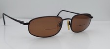 Vintage Brooks Brothers BB217-S Black Oval Metal Sunglasses Italy FRAMES ONLY