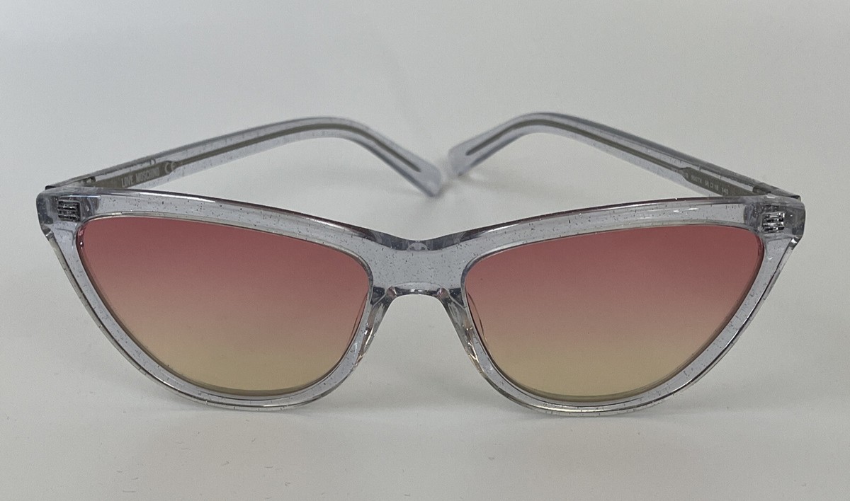 Moschino 56mm Cat Eye Sunglasses Crystal / Red Gradient | eBay display picture 1