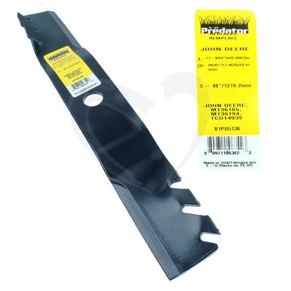 Sunbelt B1PD5138 17-3/64 in. Predator Mower Blade for 48 in. Decks