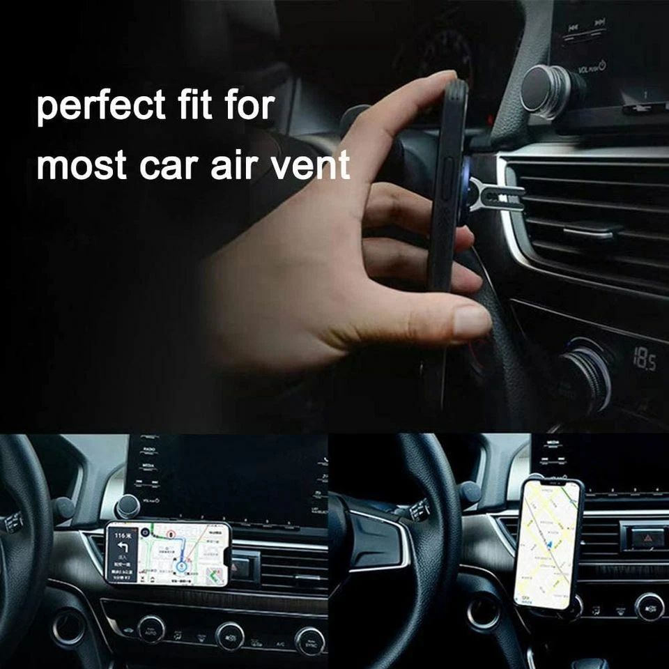New Multipurpose Mobile Phone Holder 360 Degree Car Air Vent Phone Holder 2Pack - Image 4 of 4