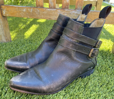 Bed Stu Distressed Black Leather Ankle Boots Endure | Bed Stu – Bed|Stü main image 4