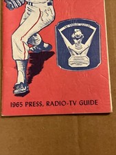 1965 Los Angeles Angels Baseball Media Press Guide Radio TV Cy Young Award