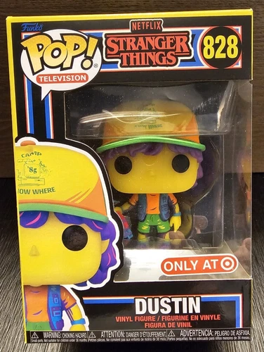 Funko Pop! Vinyl: Stranger Things - Dustin - Black Light Target (Exclusive) #828