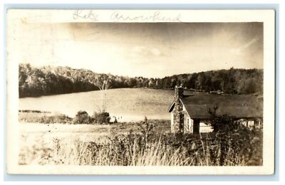 1947 Lake Arrowhead Camp Ground Delevan New York NY RPPC Photo Antique Postcard
