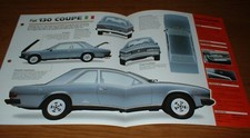 1973 FIAT 130 COUPE ORIGINAL IMP BROCHURE SPECS INFO 73 71-75
