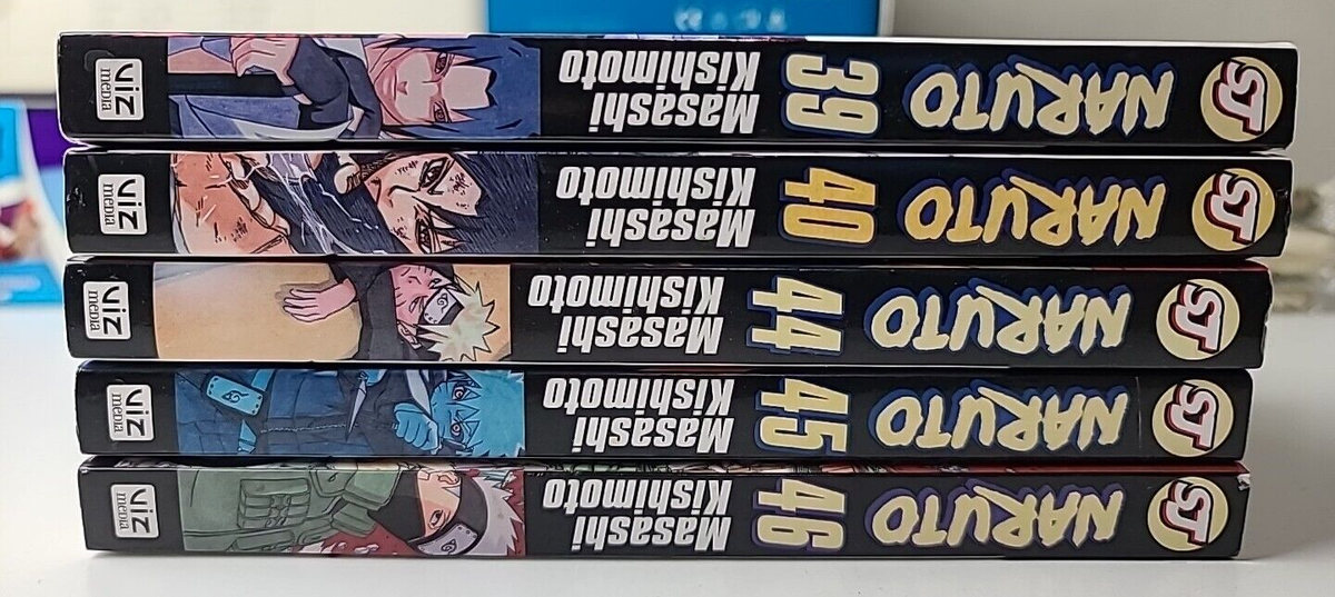 Naruto Masashi Kishimoto Lot Volumes 39, 40, 44, ,45, 46 Shonen