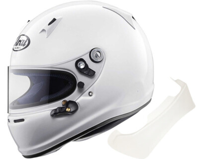 Arai SK-6 Racing Helm Large mit GRATIS SPOILER Go Kart Kart Rennen Racing