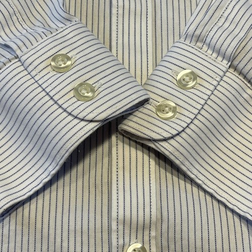 Charles Tyrwhitt Dress Shirt Slim Fit Striped & Polka Dot Button 17/35 Lot of 2 - Picture 5 of 22