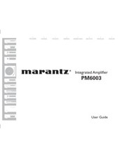 Marantz PM6003 Amplifier Owners Instruction Manual