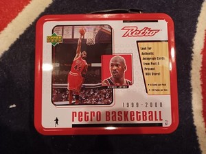 Michael Jordan 1999-2000 UD Retro Basketball Lunch Box Near Mint  Upperdeck Rare