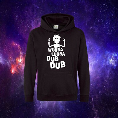 Wubba Lubba Dub Dub Rick and Morty inspiriertes Geschenk Kinder/Erwachsene KAPUZE HOODIE