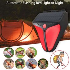 Solar Alarm LED Light with Strobe Light Motion Sensor Detector Wireless Outdoor