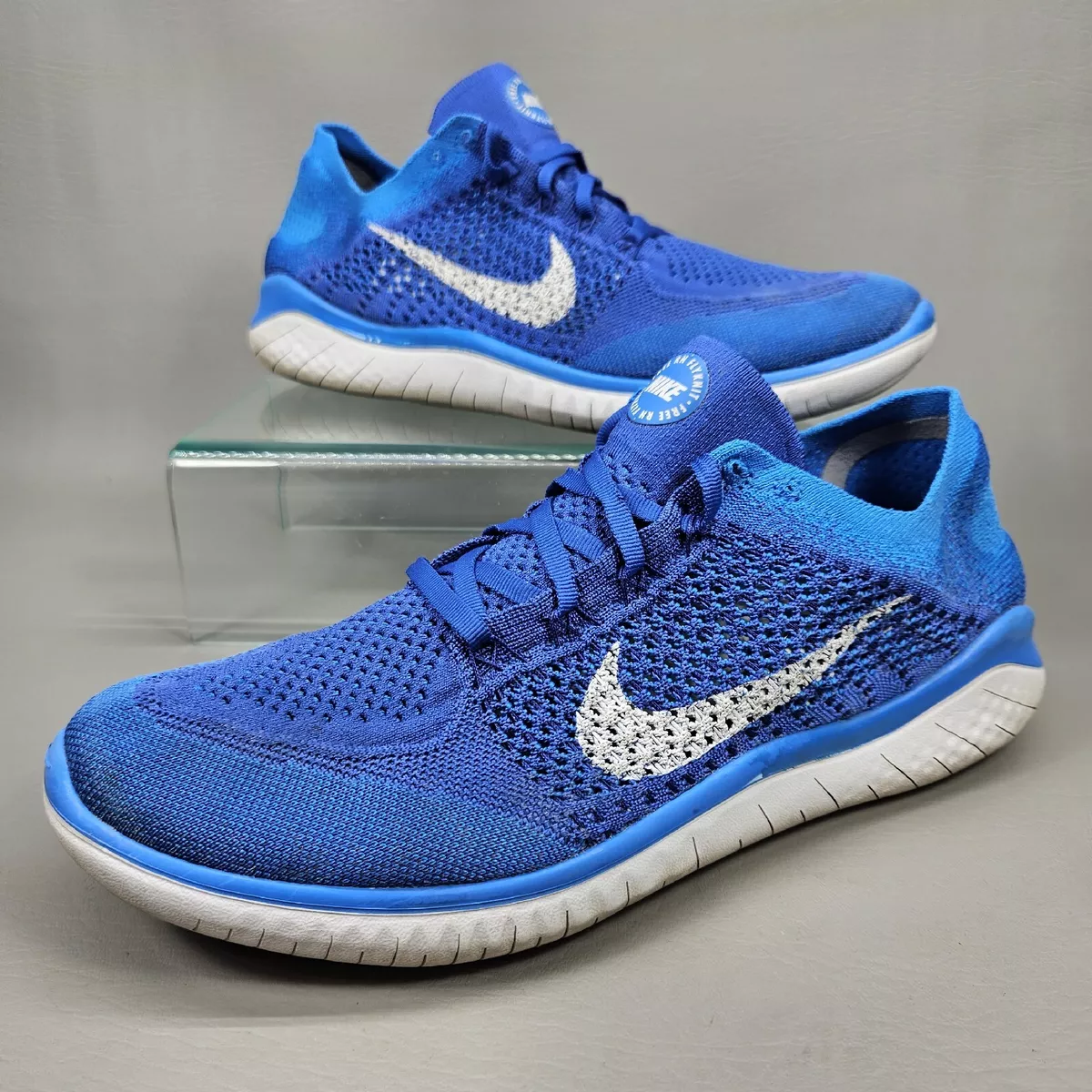 Nike Free Rn Flyknit Running Shoes 2018 Game Royal Blue Mens 942838 401 Size 11