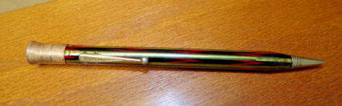 Vintage Early Mechanical Pencil,"WEAREVER", See thru Stripes,large pencil,Works. - Picture 1 of 10