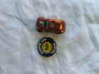 RARE Vintage Hotwheel Custom Volkswagen Orange US w/ button