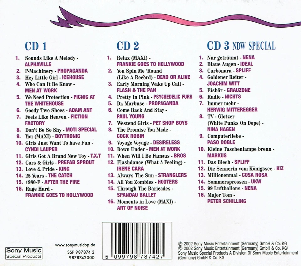 (3CD's) Pop & Wave - The Hits Of The 80's - Alphaville, Moti Special, Propaganda - Bild 2 von 2