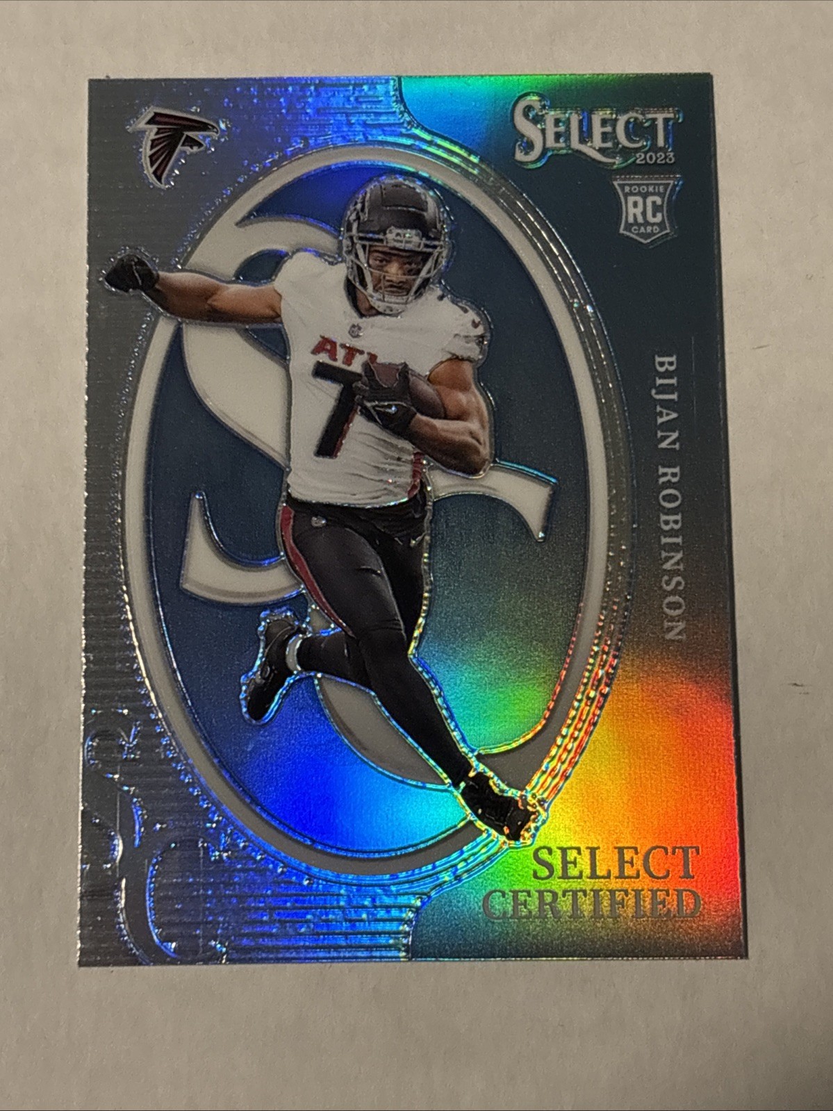 2023 Panini Select - Select Certified Rookie #CRO-BRO Bijan Robinson (RC) SILVER