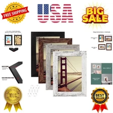 Versatile Distressed Picture Frames - 4x6 Set of 4, Perfect for Any Occasion