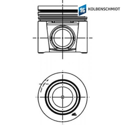 Piston Kolbenschmidt 41706610 for Iveco Daily VI box