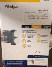 Whirlpool Ultra Ease Dual-Stage Water Filtration System with Faucet WHADUS5