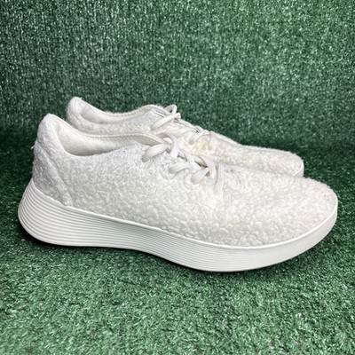 Allbirds WR2 Limited Edition Off White Fluff Merino Wool Runners Mens Size 10