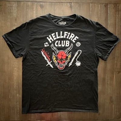 Stranger Things Netflix Official Merch T-Shirt Men's XL Hellfire Club