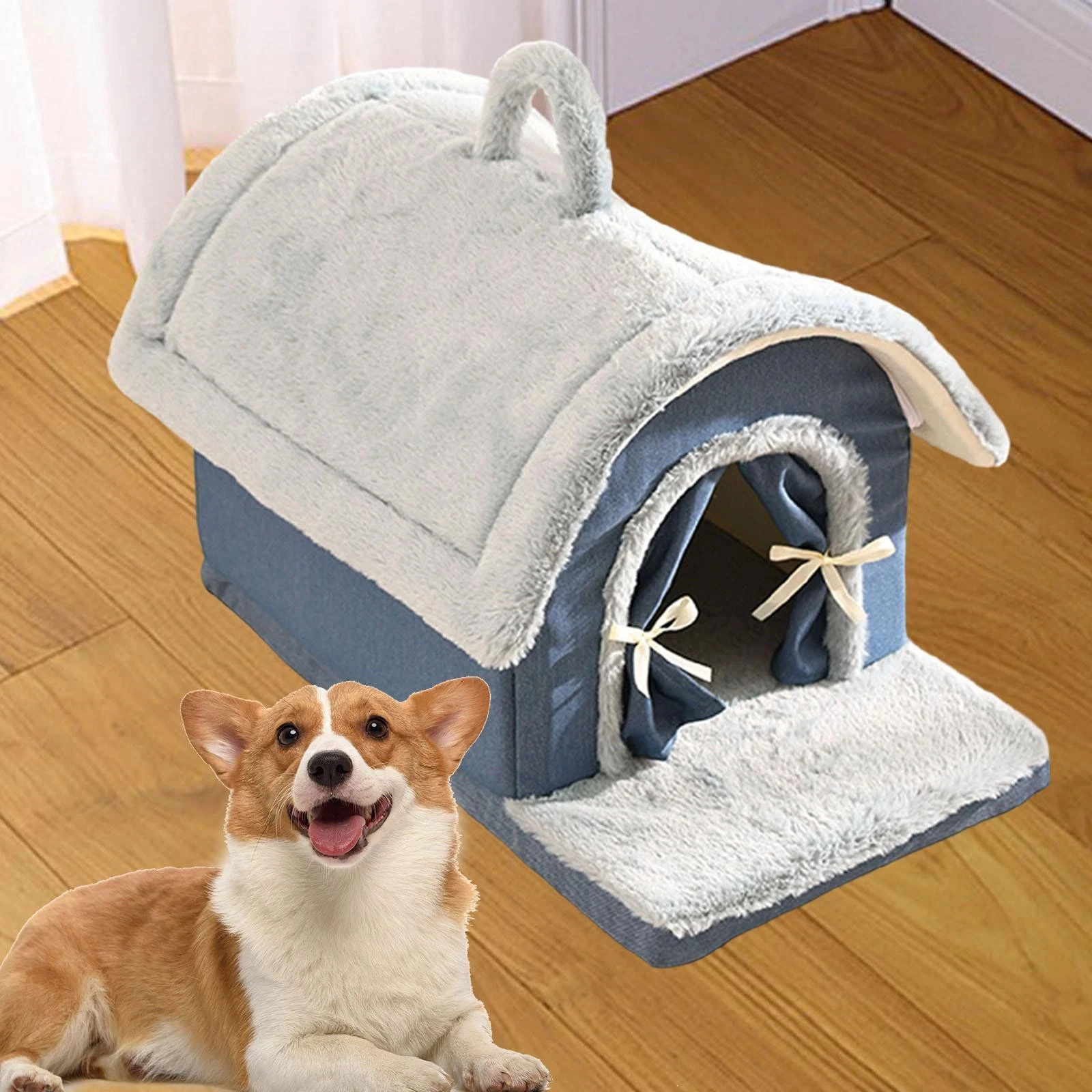 Small Dog Cave for Kittens Puppies Comfortable Cat Bed Cave Pet Supplies Cat
