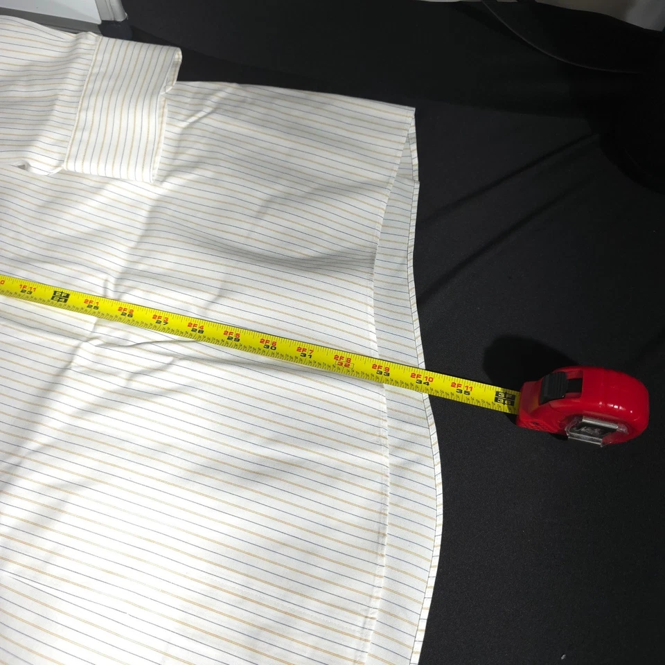 ENRO Pinpoint в полоску платье рубашка мужская размер 18 1/2 32/33 большой 80-х 2 слоя не железа - Изображение 3 из 4