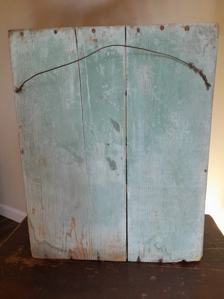 ARMARIO RETROCESO ANTIGUO HECHO A MANO PARA NIÑOS DEL SIGLO 19~HALLAZGO DE GRANJA~AAFA~PINTURA ANTIGUA Foto 4 de 4