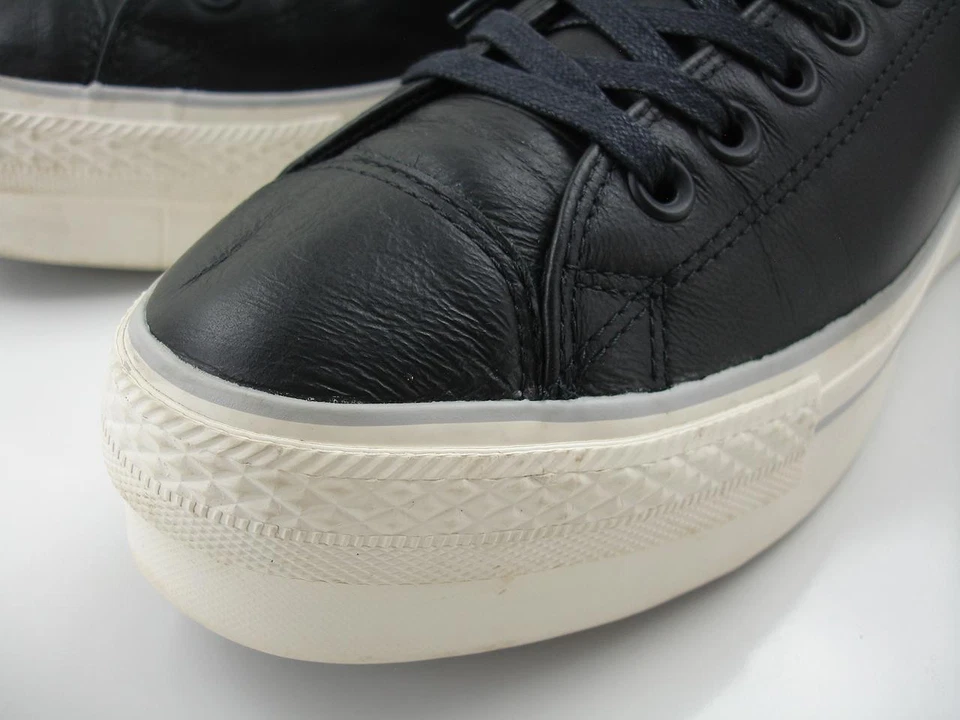 女士 11 M 匡威 Chuck Taylor All Star Lift 黑色 559016C 皮革低帮鞋 — 第 3/4 张图片