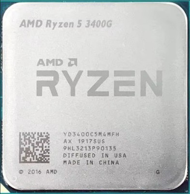 CPU AMD Ryzen5 3400G AMD RYZEN 5 3400G 4-Core 3.7 GHz (Boost) Desktop Processor