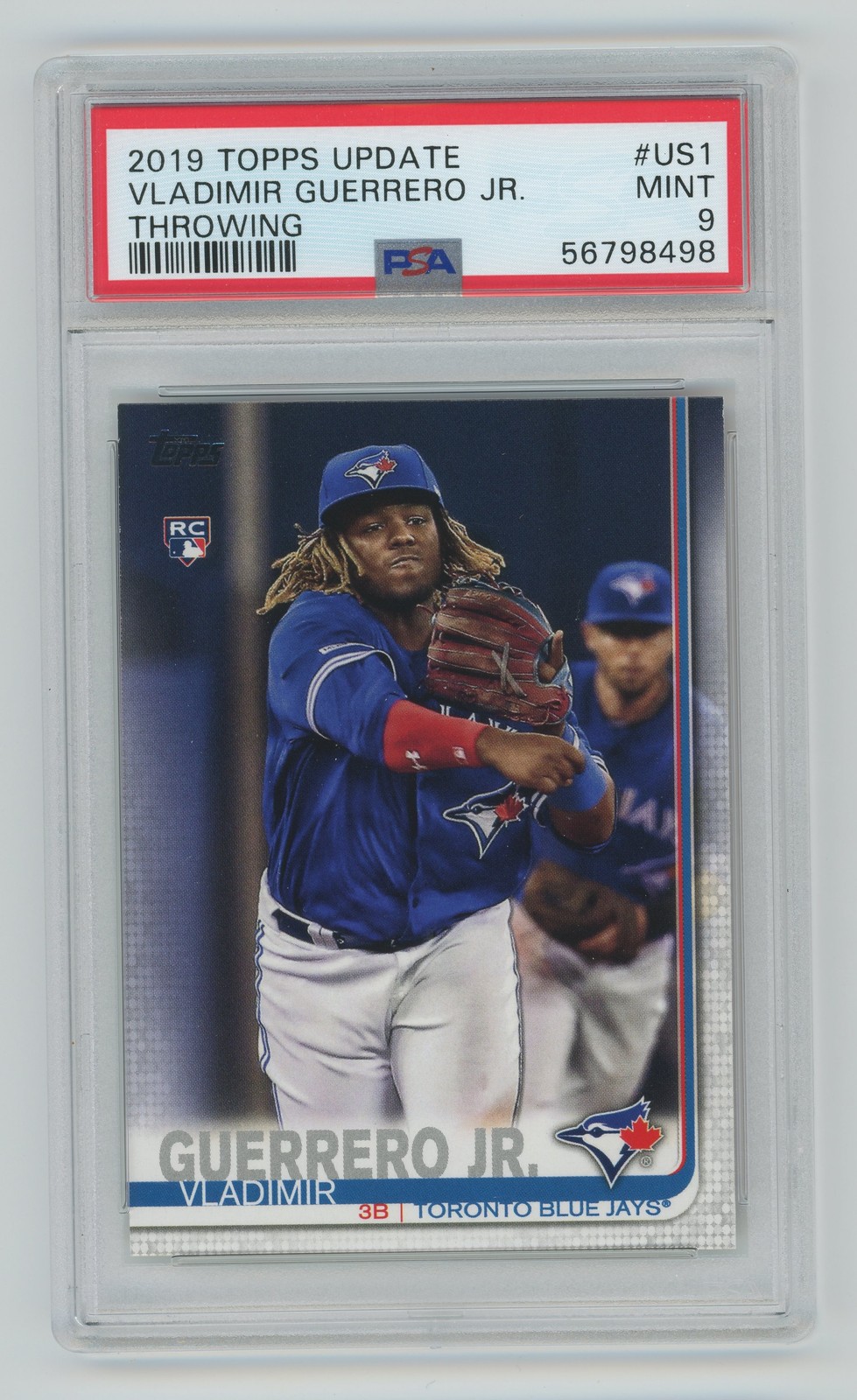 2019 Topps Update #US1 Vladimir Guerrero Jr. Throwing PSA 9