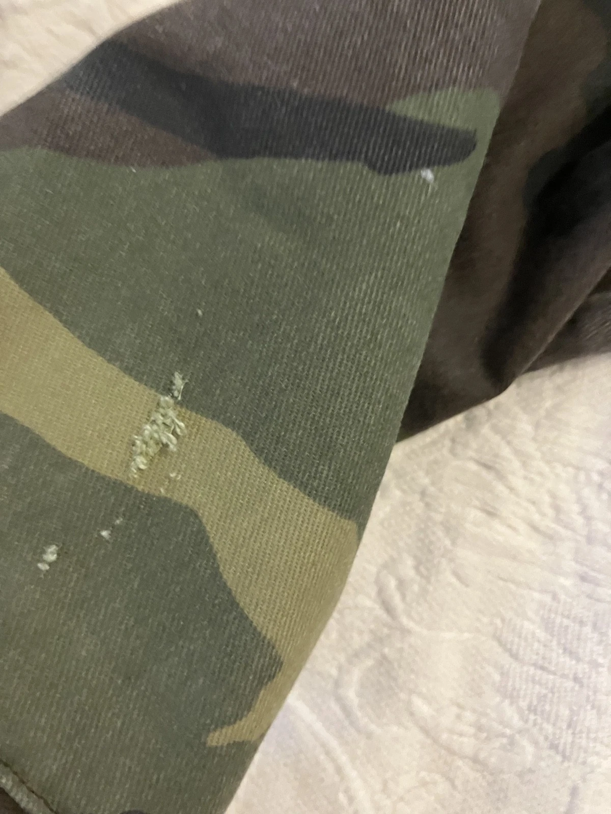 Vintage Men's Liberty Woodland Camo Hunting  Coat L 42-44 Quilted Made in USA image 9