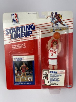 1988 KENNER STARTING LINEUP NBA BASKETBALL JOHN PAXSON CHICAGO BULLS CLEAR MOC