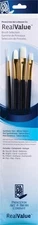 Princeton Artist Brush Synthetic White Taklon Real Value Brush Set-3/Pkg