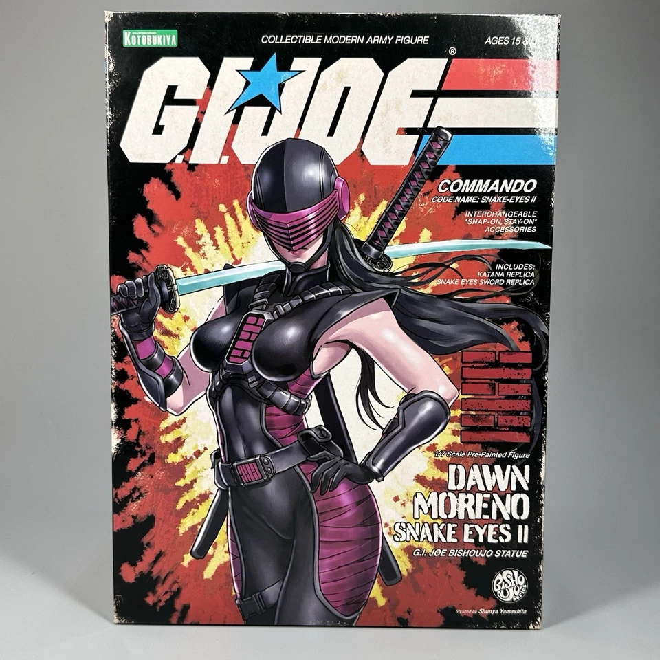 Kotobukiya Bishoujo G.I. Estátua Joe Dawn Moreno “Snake Eyes II” escala 1/7 - Nova - Imagem 2 de 4