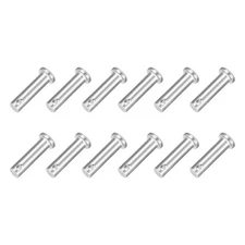 12Pcs 5/16" x 1-3/16" Single Hole Clevis Pins, 304 Stainless Steel Flat Head Pin