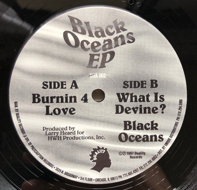 Larry Heard   Black Oceans EP | 12'' Vinyl Electronic House 1997 Duality Records