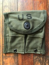 VRAI NOS us army M-1 carabine poche 0,30 munitions magazine pochette sangle OD vert