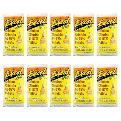 #ad #ad 10 Pack Excel Calcium Chloride 94 97% Pellets White 50 LB Bag 50B CCP 50 $305.61