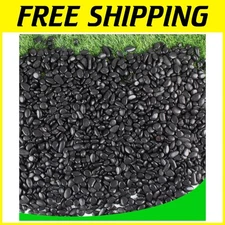 18lb Eco-Friendly Black Pebbles for Plants - Perfect for Aquariums & Home Decor